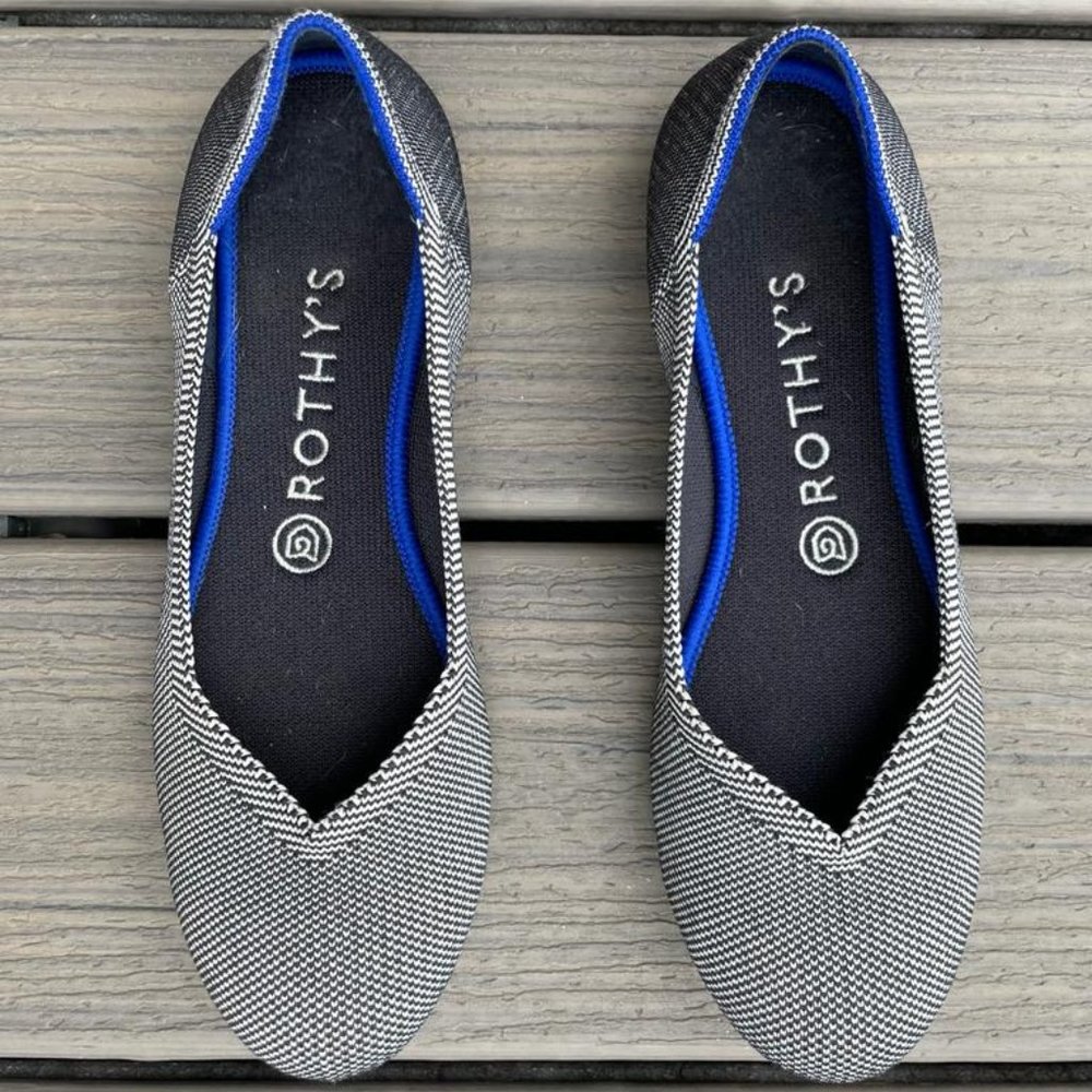 Rothy’s Birdseye Gray Round Toe Flats